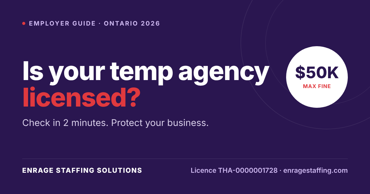 How to Check if a Temp Agency Is Licensed in Ontario (2026 Guide)